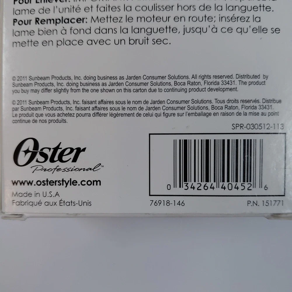 Oster Classic 76  Clipper Blade 3-1/2  (9.5mm)76918-146   3/8